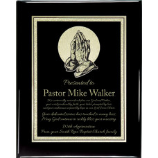 Premium Hardwood Praying Hands Plaque