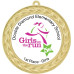  Custom Insert Medal, Gold - your graphics and text!