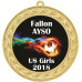  Custom Insert Medal, Gold - your graphics and text!