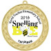  Custom Insert Medal, Gold - your graphics and text!