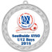  Custom Insert Medal, Silver - your graphics and text!