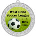  Custom Insert Medal, Silver - your graphics and text!