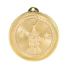 Competitive Cheer BriteLazer Medal with Neck Ribbon