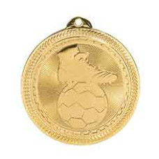 Soccer BriteLazer Medal with Neck Ribbon