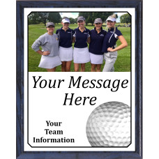 Economy Heat Transfer Team Photo Plaque, Golf