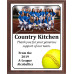 Economy Heat Transfer Team Photo Plaque, Softball