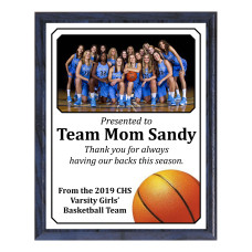 Economy Heat Transfer Team Photo Plaque, Basketball