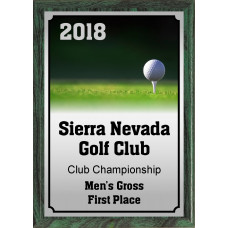 Ball on Tee Golf Plaque