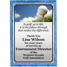 Sunny Day Golf Plaque