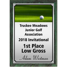 Ball on Green Golf Plaque