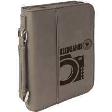 Gray Leatherette Book/Bible Cover