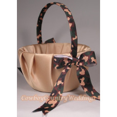 Camouflage Flower Girl Basket