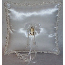 Gold Boots Ring Pillow