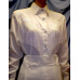 Long Sleeve Bridal Blouse with Fringe in Ivory
