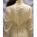 Long Sleeve Bridal Blouse with Fringe in Ivory