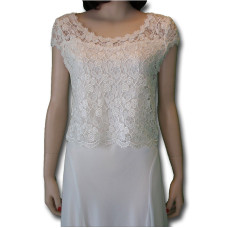 Rose Lace Top, Ivory Rose Lace Top, Ivory