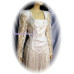 Square Neck Tea Length Gown, White, Size 8