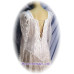 Square Neck Tea Length Gown, White, Size 8