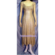 Vonda D Hanky Hem Dress in Tea