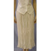 Heart Neck Short Sleeve Bridal Blouse and Broomstick Skirt Set, Ivory