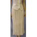 Heart Neck Short Sleeve Bridal Blouse and Broomstick Skirt Set, Ivory