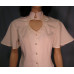Heart Neck Short Sleeve Bridal Blouse and Flared Skirt Set