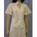 Heart Neck Short Sleeve Bridal Blouse and Flared Skirt Set