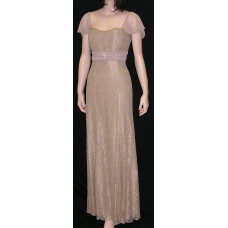 Vonda D Chiffon Sleeve Dress in Tea