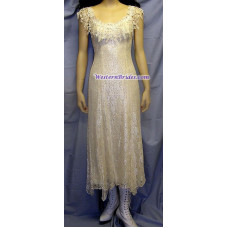 Vonda D Hanky Hem Dress in Ivory