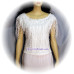 Fringed Rose Lace Top, White